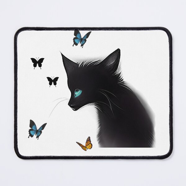 Item preview, Blackcat, butterfly, nature,wildlife designed and sold by Lessonsprint.