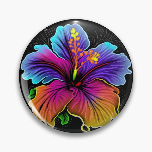 Item preview, Rainbow Hibiscus Flower designed and sold by GummywormDesign.