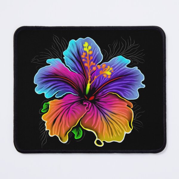 Item preview, Rainbow Hibiscus Flower designed and sold by GummywormDesign.