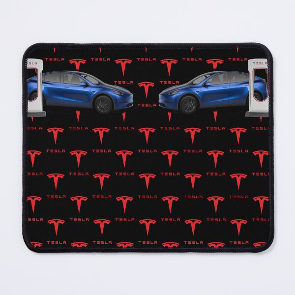 Item preview, Tesla Model Y at Supercharger Socks (Blue) designed and sold by EV-Lover.