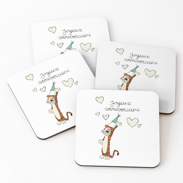 Item preview, Hobbes 2 happy birthday (white background) designed and sold by MentaLee.