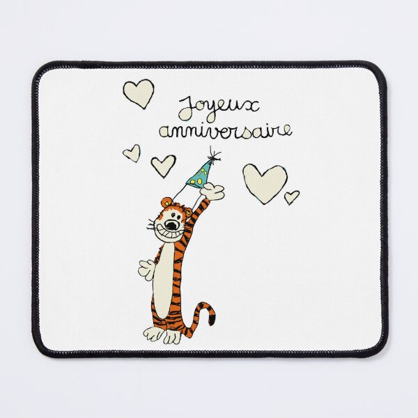 Item preview, Hobbes 2 happy birthday (white background) designed and sold by MentaLee.
