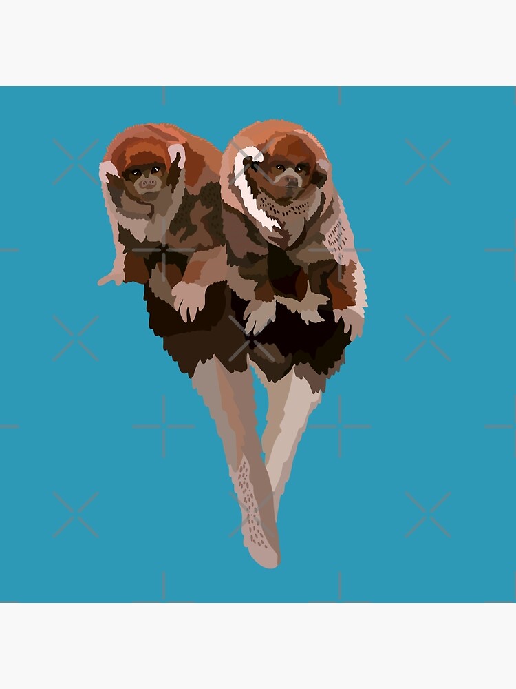 Lámina rígida for Sale con la obra «T de Mono Titi, Ilustración de