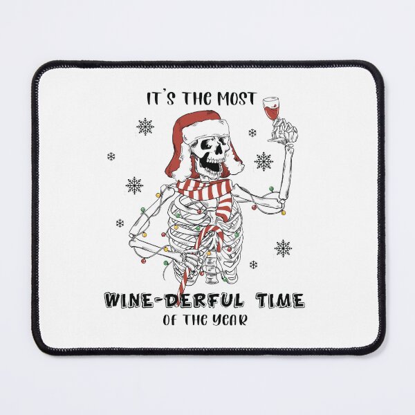 Item preview, It's the most winederful time of the year skeleton illustration designed and sold by define design.