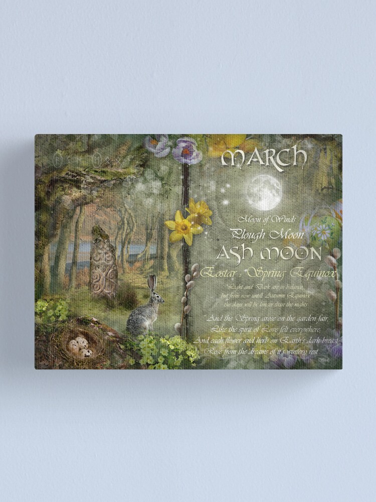 Alternate view of March : Ash Moon Canvas Print