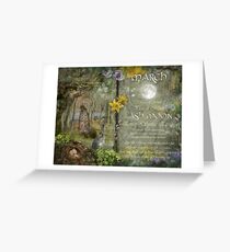 March : Ash Moon Greeting Card