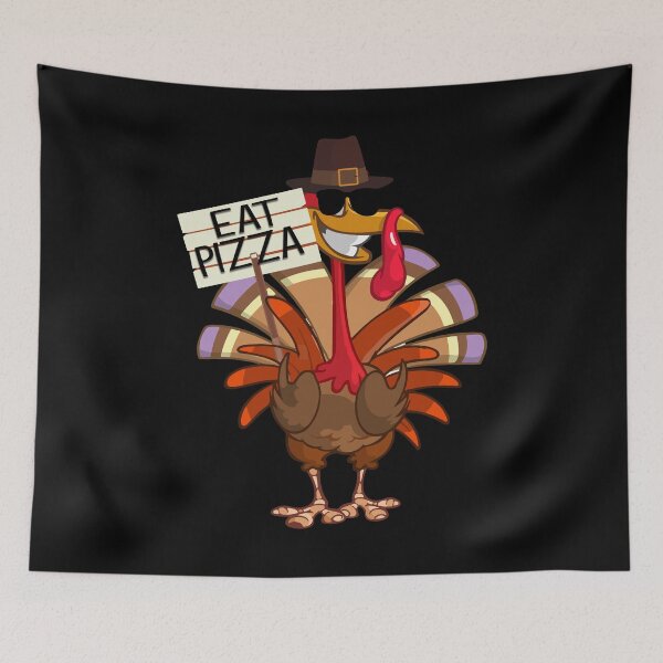 Item preview, Thanksgiving Funny:  Eat Pizza - Says the Turkey! designed and sold by Deano's Designs.