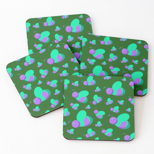 Item preview, Flight of the Purple-Green Bees - Bee Patterns designed and sold by IJStanding.