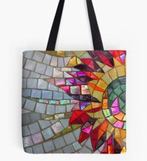 Star Flower, photography of shiny mosaic - JUSTART © Tote Bag