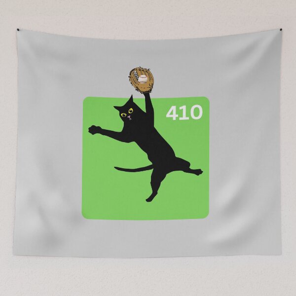 Item preview, Cat Outfielder designed and sold by AMERICANCHEEZ.