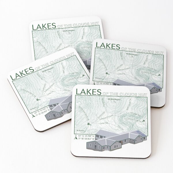 Item preview, Lakes of the Clouds Hut Topography Map designed and sold by Abby Clark.