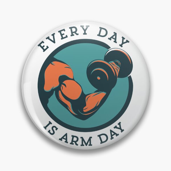Item preview, Every Day Is Arm Day Funny Gym Workout Bicep Exercise Gift for Men designed and sold by MintedFresh.