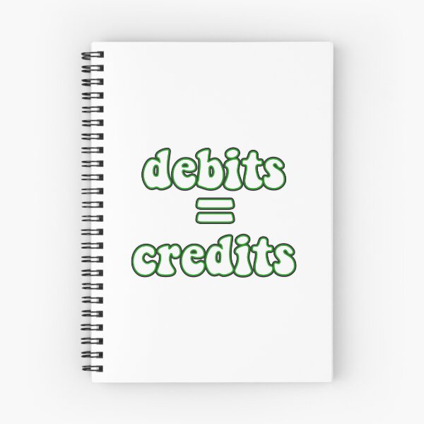 Item preview, debits equal credits accounting designed and sold by Hungry Hungry  Buffalo.