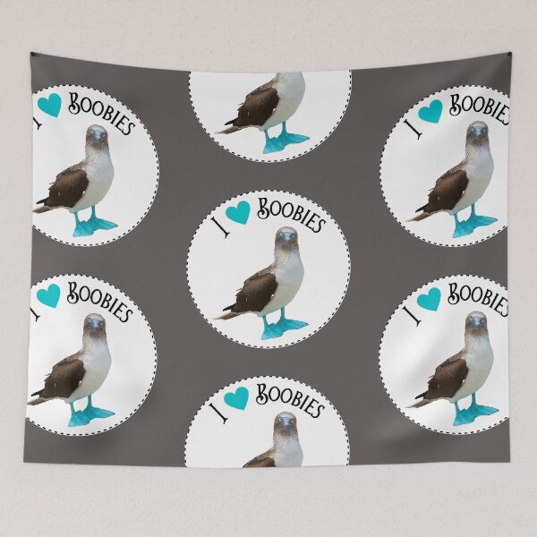 Item preview, I Love Boobies // Blue Footed Booby designed and sold by toadsforall.