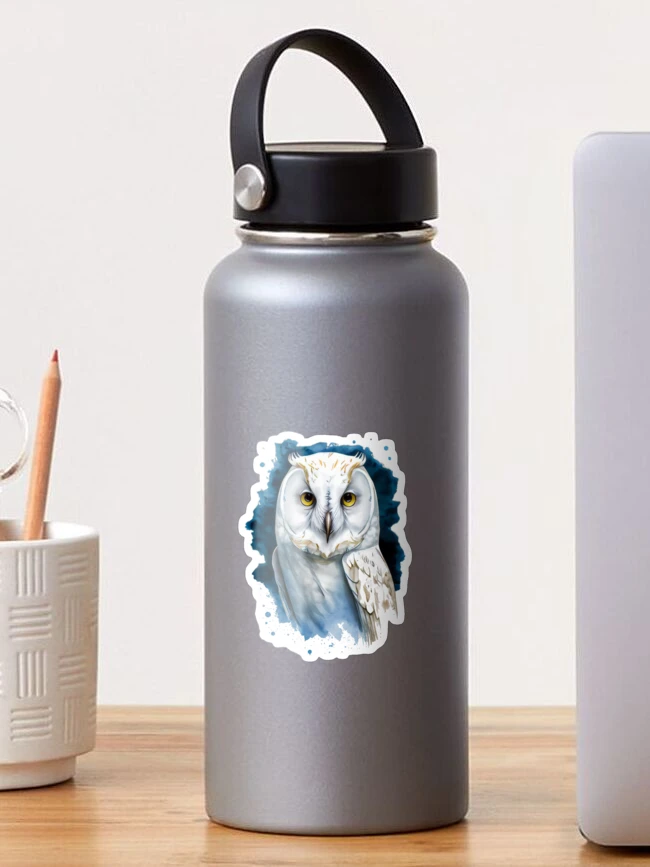 Hibou blanc Harry Potter avec motif d'enveloppe · Creative Fabrica