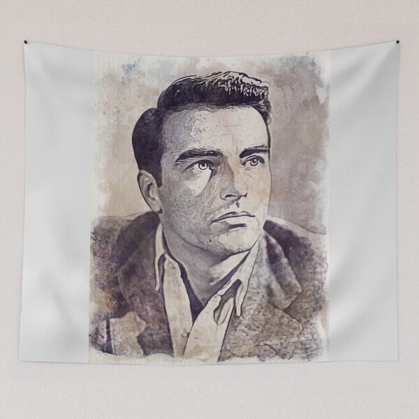 Item preview, Montgomery Clift Art - vintage watercolor - D37 designed and sold by DecoVintage.