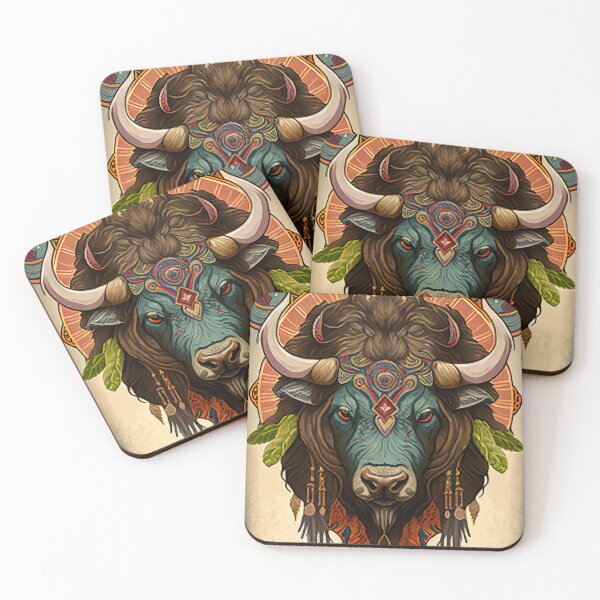Item preview, Bison Spirit Animal 2 designed and sold by MadeByHaresShop.