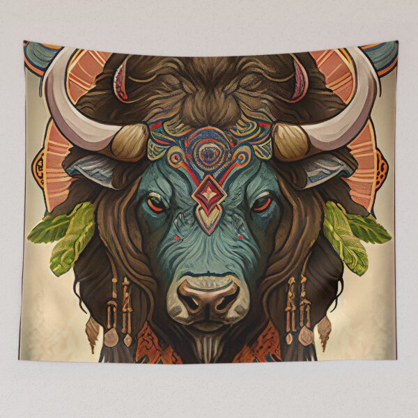Item preview, Bison Spirit Animal 2 designed and sold by MadeByHaresShop.