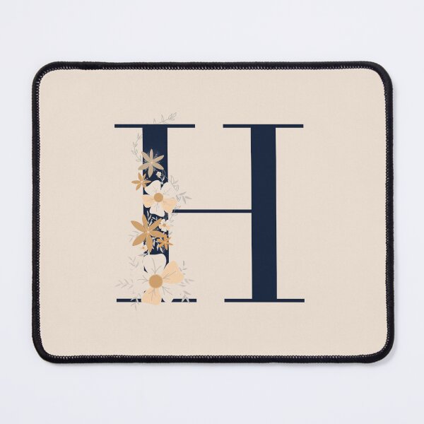 Item preview, Letter H monogram dark blue designed and sold by Bon-mots-jkd.