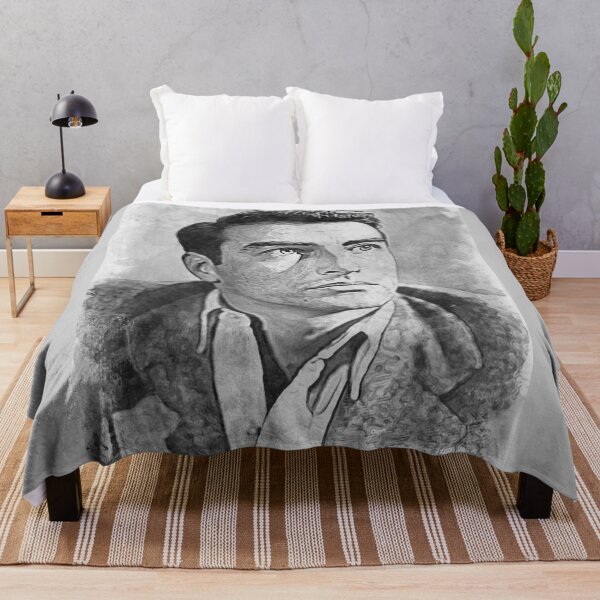 Item preview, Montgomery Clift Art - watercolor bw - D38 designed and sold by DecoVintage.
