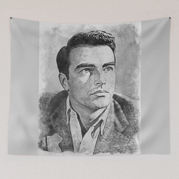 Item preview, Montgomery Clift Art - watercolor bw - D38 designed and sold by DecoVintage.