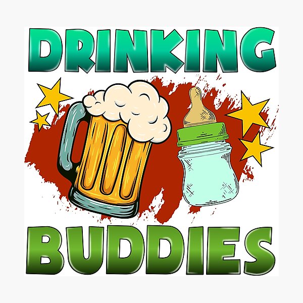 Drinking Buddies - Contrabrand  Art Print for Sale by ContraBrand99