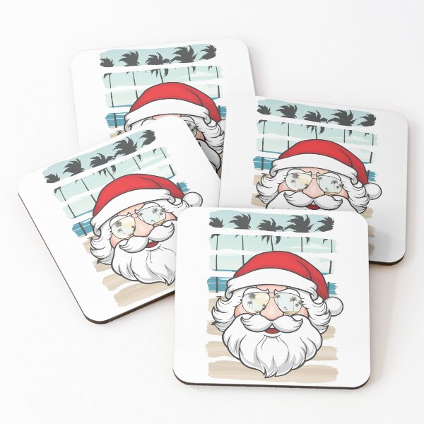 Item preview, Christmas In July Santa Claus Sunglasses Palm Tree Beach designed and sold by MintedFresh.