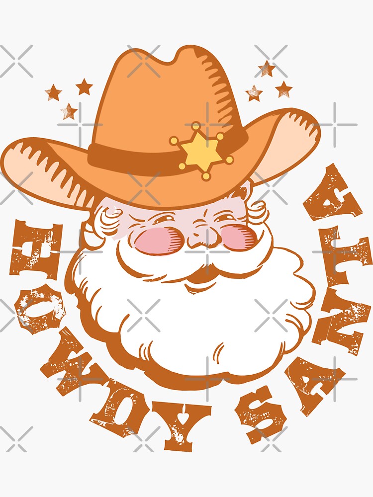 Howdy Santa Decal