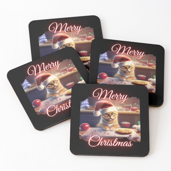 Item preview, Merry Xmas, cute cat helps bake cookies designed and sold by PD-Store.