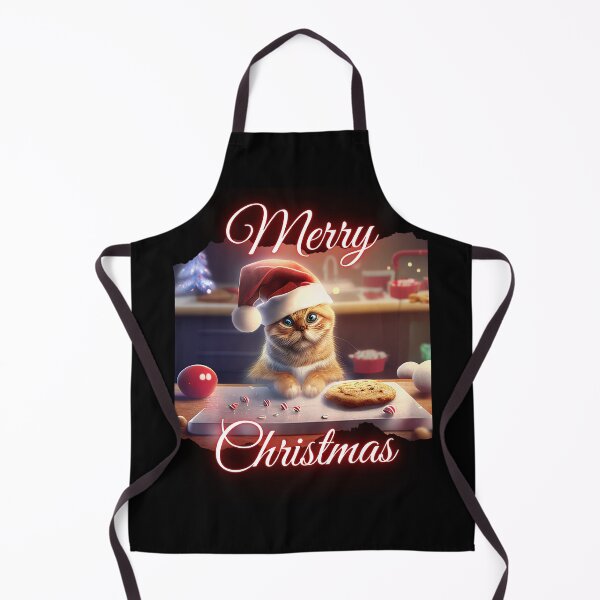 Item preview, Merry Xmas, cute cat helps bake cookies designed and sold by PD-Store.