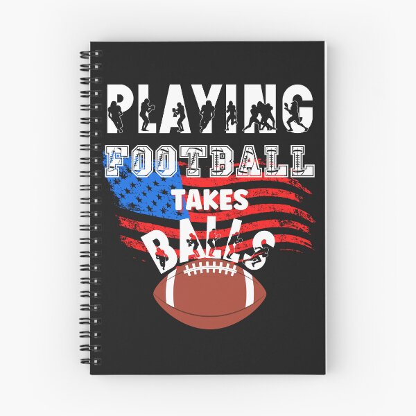 Item preview, PLAYING FOOTBALL TAKES BALLS, FOOTBALL HUMOR, FOOTBALL SEASON, TAKES BALLS designed and sold by R B Chrystal.