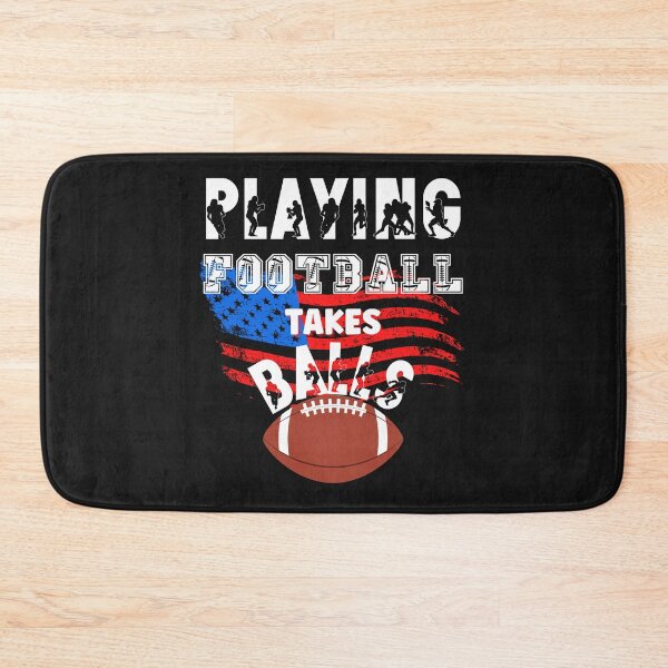 Item preview, PLAYING FOOTBALL TAKES BALLS, FOOTBALL HUMOR, FOOTBALL SEASON, TAKES BALLS designed and sold by R B Chrystal.