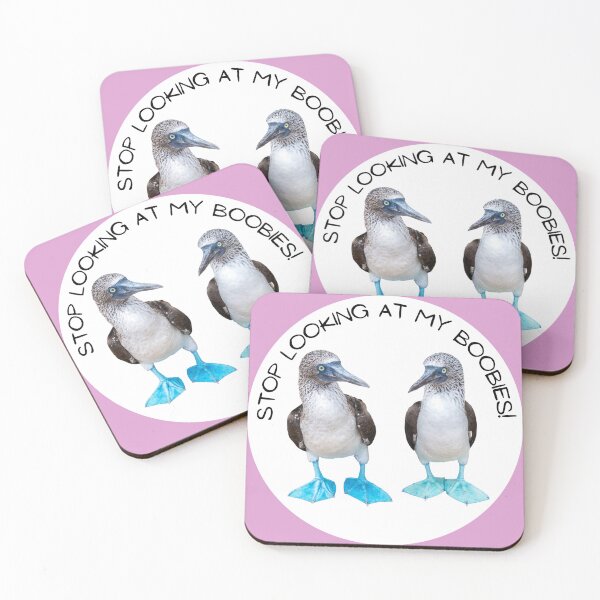 Item preview, Stop Looking at My Boobies // Blue Footed Booby designed and sold by toadsforall.
