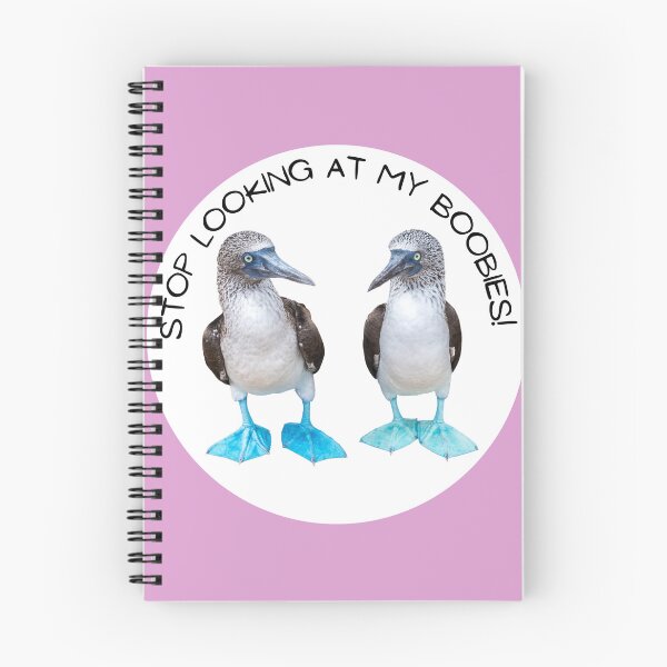 Item preview, Stop Looking at My Boobies // Blue Footed Booby designed and sold by toadsforall.