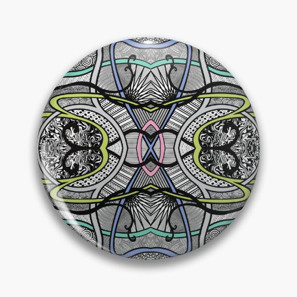 Item preview, Winding Paths - Aqua, Periwinkle, Lime, Pink and Gray designed and sold by ThatsJustJilly.