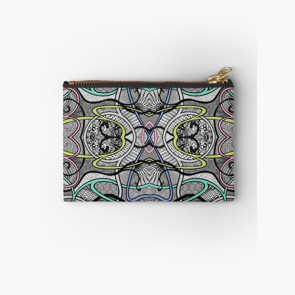 Item preview, Winding Paths - Aqua, Periwinkle, Lime, Pink and Gray designed and sold by ThatsJustJilly.