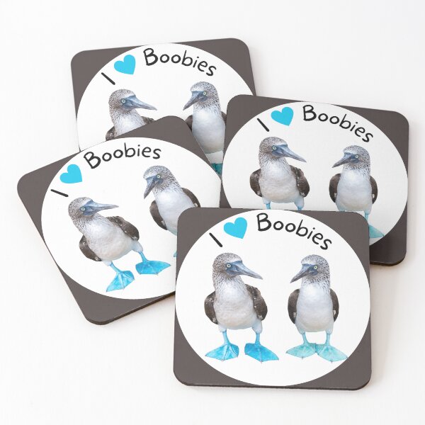 Item preview, I Love Boobies // Blue Footed Booby designed and sold by toadsforall.