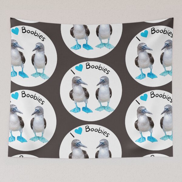 Item preview, I Love Boobies // Blue Footed Booby designed and sold by toadsforall.