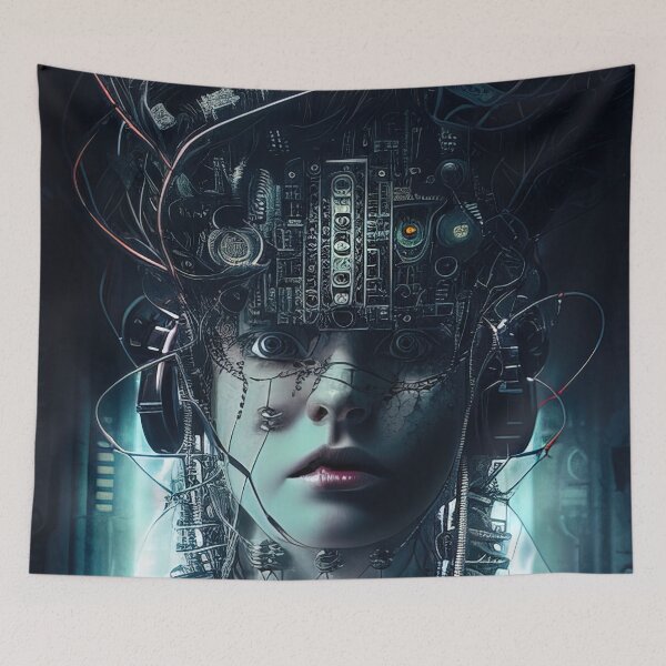 Item preview, Brain hooked up to technology malfunctioning designed and sold by RK - Shop.
