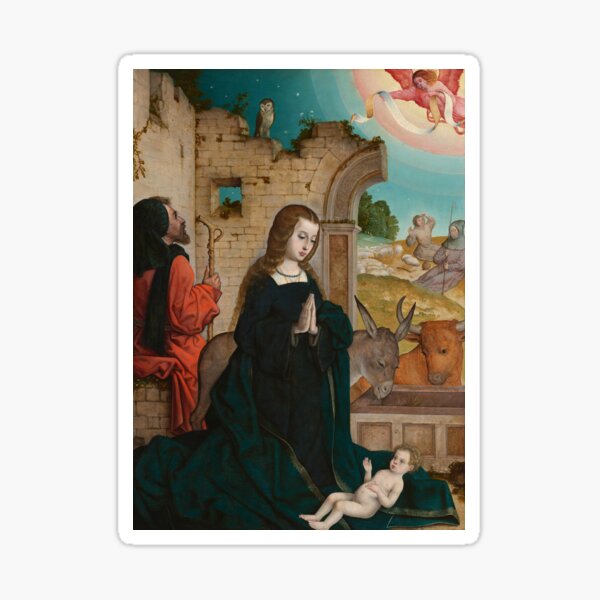 Vista previa del artículo con la obra «La Natividad | Juan de Flandes | Arte bíblico del Evangelio del Renacimiento de 1519», diseñado y vendido por CJET.