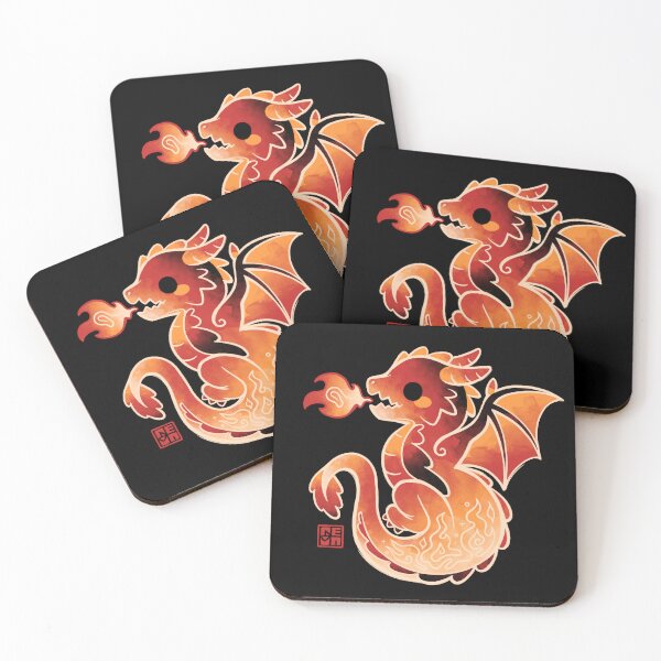 Item preview, Red dragon flames designed and sold by NemiMakeit.