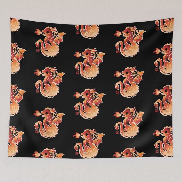 Item preview, Red dragon flames designed and sold by NemiMakeit.