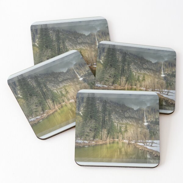 Item preview, Yosemite Bridalveil Waterfall and Merced River in Winter designed and sold by nbrandsberg.