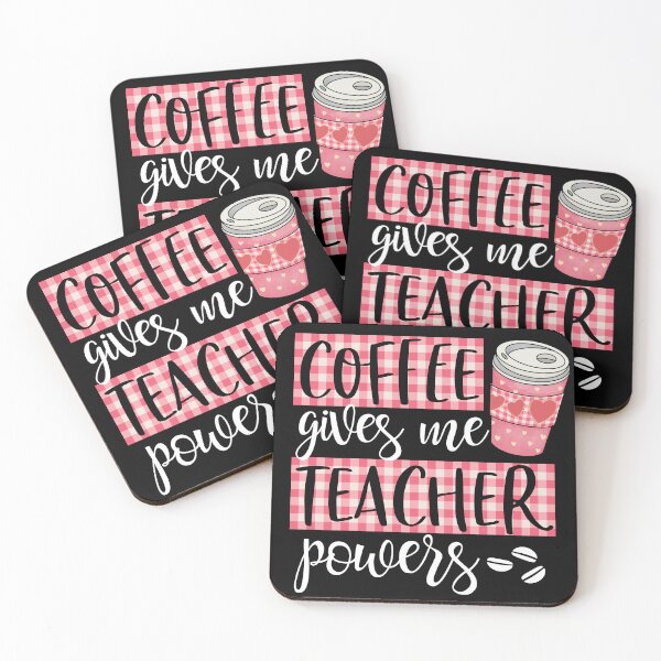 Item preview, Coffee Gives Me Teacher Powers Cute Funny Coffee Lover designed and sold by MintedFresh.