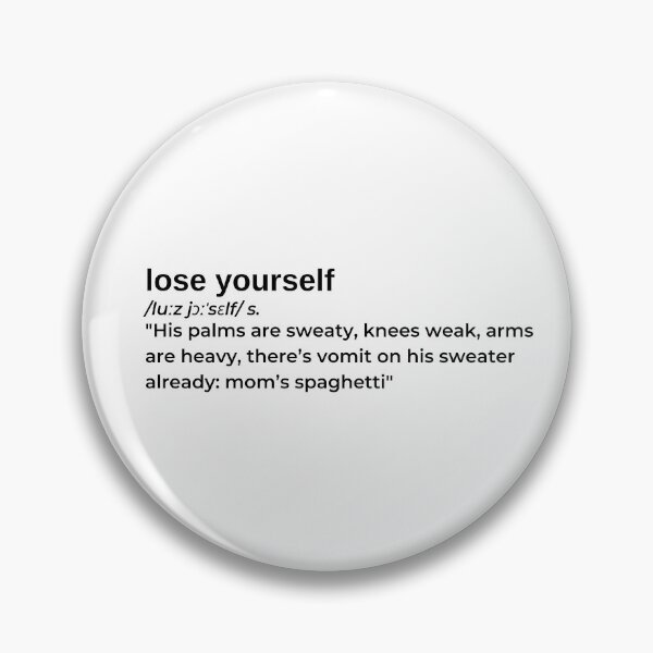 Item preview, Lose Yourself by Eminem designed and sold by RapLyricsStore.