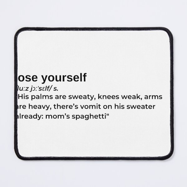 Item preview, Lose Yourself by Eminem designed and sold by RapLyricsStore.