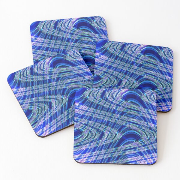 Item preview, White and Blue Waves designed and sold by Lynn  Marie Sharp.