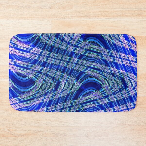 Item preview, White and Blue Waves designed and sold by Lynn  Marie Sharp.