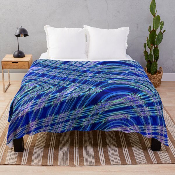 Item preview, White and Blue Waves designed and sold by Lynn Marie Sharp.