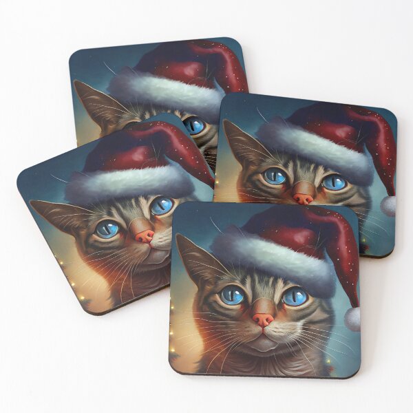 Item preview, Christmas Cat 2 designed and sold by MadeByHaresShop.